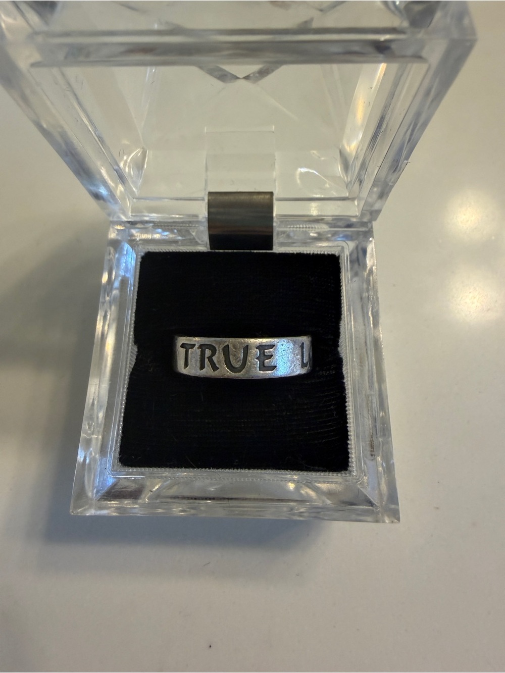 Retired James Avery Sterling Silver TRUE LOVE WAITS Ring Size 10